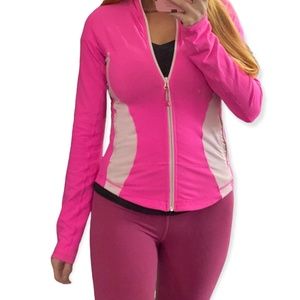 Lululemon RARE Forme jacket neon pink raspberry glo size 4
